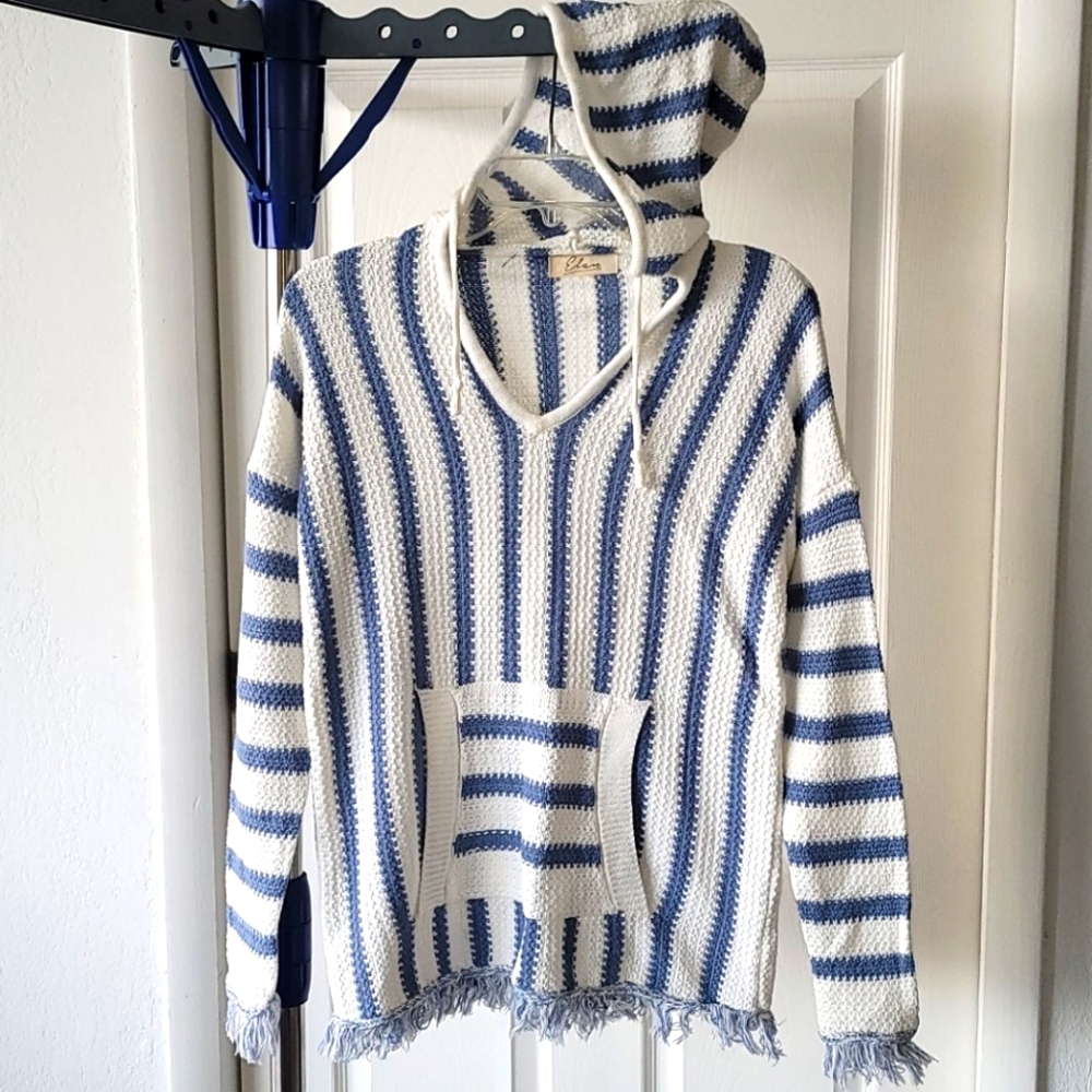Boho knit hoodie / pullover